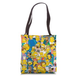 The Simpsons Springfield Characters Print Tote Bag