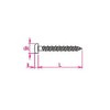 Sanko Techno 54-467 Stainless Steel P-less Anchors, For Concrete, Pot Head, Thickness 0.2 x Length 1.8 inches (5 x 45 mm), Pack of 100