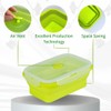 TZCOBLI Set of 4 Foldable Silicone Food Storage Containers,Kitchen Leftovers