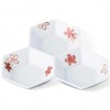 Takumikaze Arita Ware Plate, Sakurabishamon, 3-piece Platter, Made in Japan