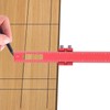 8in Woodworking Marking Ruler Multifunctional Aluminum Alloy Portable Woodworking Scribing