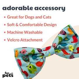 Huxley & Kent Extra-Large Bow Tie Collar Attachment - Fun, Comfortable & Durable Bow Ties for Dogs & Cats