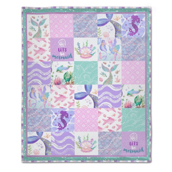 Mermaid Blanket, Mermaid Gifts for Baby Toddler Infant Newborn, 30"x40"