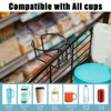 Kettion 1 Pcs Shopping Cart Cup Holder, Reusable Metal Hanging