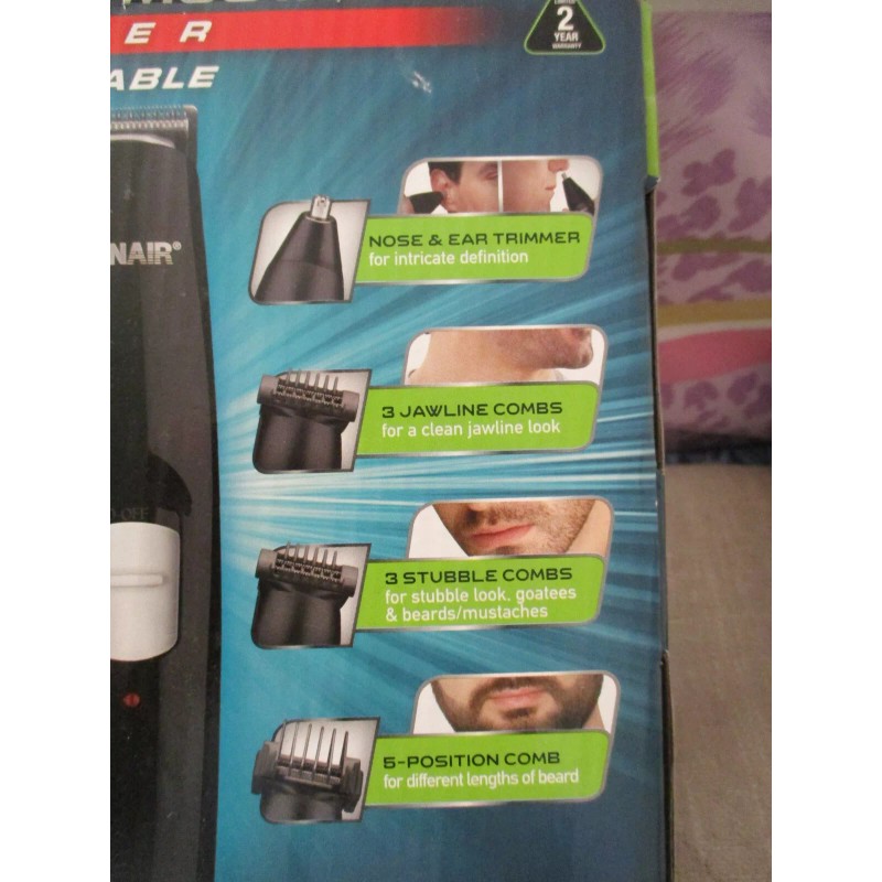 Conair NEW Conair Man All-In-One rechargeable Trimmer GMT189 14 pc