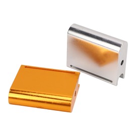 2pcs Leather Edge Slicker Gold Silver Aluminium Alloy Leather Trimming Polishing Tool for Belt