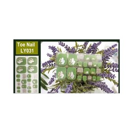 Generic Glitter Gold Accent Marble Toe Nail Sticker Grid Flower Geometric Lines Ly031 Nail Wraps Stickers Manicure Supplies for Women Nails Full Long Lasting Easy Apply and Remove