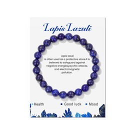 Citrine Bracelet for Women Citrine Crystal Natural Stone Bracelet Yellow Blue Beaded Bracelets Healing Crystal Bracelets Jewelry for Women