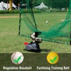 Furlihong 898BH Baseball Soft Toss Machine, Angle Adjustable, Step On