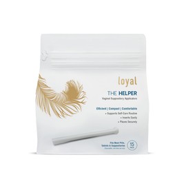 Loyal The Helper Vaginal Suppository Applicators | Efficient | Compact | Comfortable | Fits Most Brands, Pills, Tablets and Boric Acid Suppositories (15-Pack)