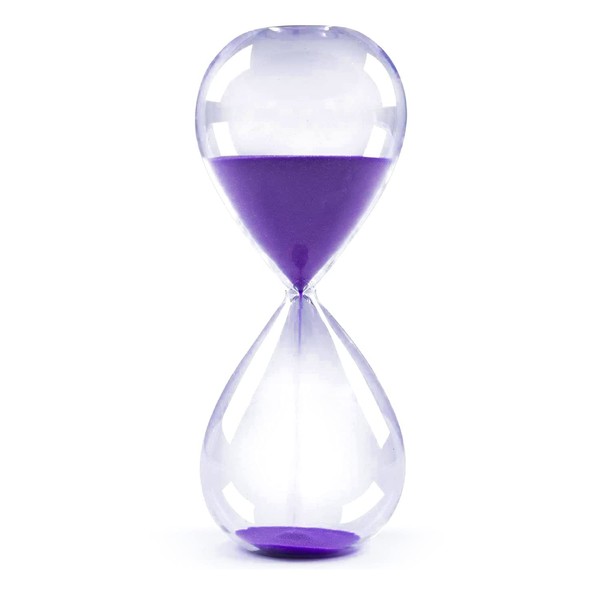 Hourglass Sand Timers, Colorful and Fashion, Biloba Sand Timer Inspired Glass 3mins / 5mins / 15mins / 30mins / 45mins / 60mins for Home, Office Desk Decor
