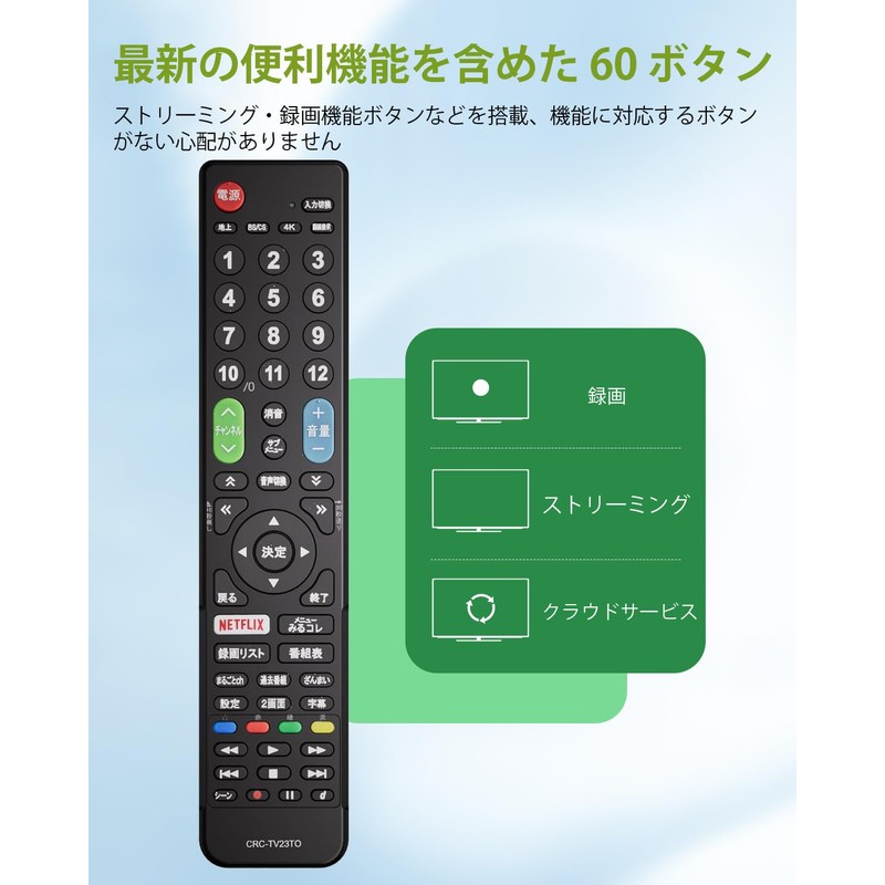 WUXIAOCSG TV Remote Control for Toshiba Regza [Set] Toshiba LCD