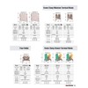 CDU4N-B, DIN Rail Terminal Block, Screw clamp, Single Level, Feed