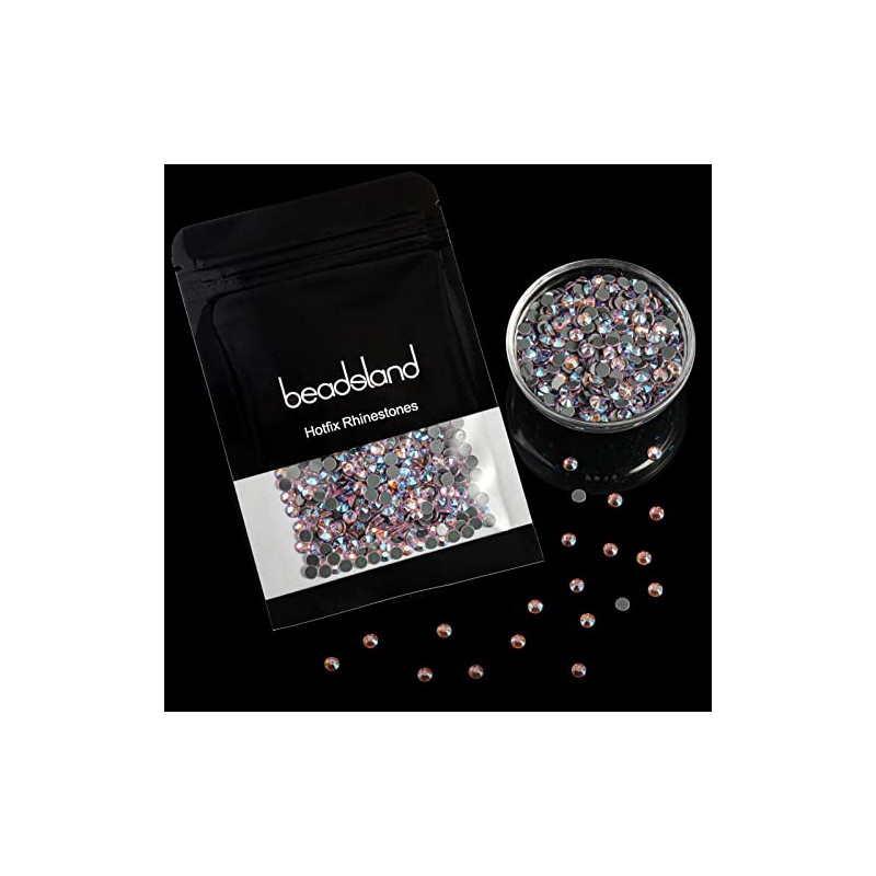 Beadsland Hotfix Rhinestones, 1440pcs Flatback Crystal Rhinestones for Crafts Clothes