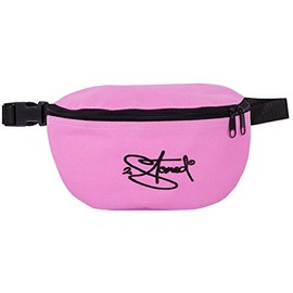 2stoned Classic Waist Bag with Stick Classic Logo or Rudeboy Stylee in 12 Colours for Adults and Children, pink, Neck pouch