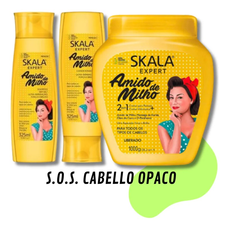 Kit Shampoo + Mascarilla S.o.s. Cabello Skala Expert 1000 G