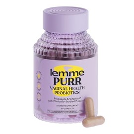 Lemme Purr Vaginal Probiotics for Women - Promotes pH Balance, Healthy Vaginal Odor & Urinary Tract Health w/Lactobacillus Blend, Clinically Tested St