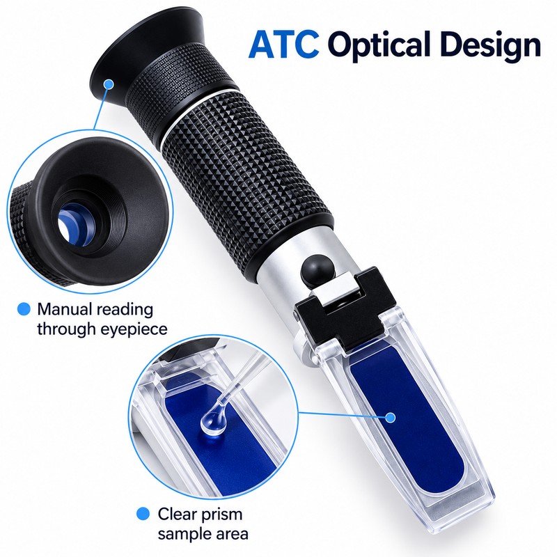4-in-1 Automotive Refractometer for Car Fluid Testing – ATC Optical