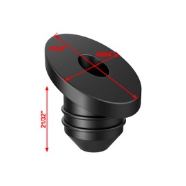 BLIKA 50 Pack 30 Degree Cable Railing Rubber Grommets for 1/8" 5/32" 3/16" Cables for Metal Cable Railing Posts, 30 Degree Angle Beveled Protector Sleeves, 1/8" Cable Railing Grommet, BL10-A