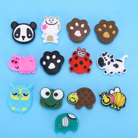 Brrnoo Tennis Dampener Racket Vibration Damper 13 Pieces Animal Shapes for Tennis Racket for Sports