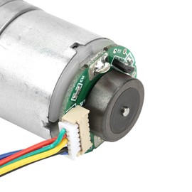 12V GM25-310 DC Encoder Gear Motor Metal Speed Reduction Motor for Window Opener Door Opener Mini Windlass (DC12 30RPM)