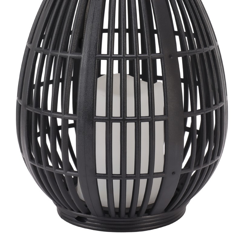 Solar Garden Lantern LED Outdoor Solar Lantern Waterproof Decorative Rattan