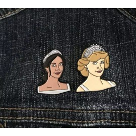 Meghan Markle Smirk Soft Enamel Lapel Pin Brooch
