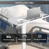 Over Bed Table Pneumatic Adjustable Height Stand Desk with Hidden