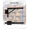 2 Pack Collapsible E Track Shelf Bracket, 11.5 Inch Stainless