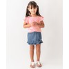 RuffleButts Light Wash Denim Ruffled Skort - 3T