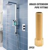 VIKKSAER Brass Extension Pipe Fitting, 1/2" Male X 1/2'' Female