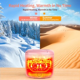 Akhia 41-Ounce Electric Lunch Box for Adults 80W Heated Lunch Box for Men, Portable Food Warmer with 1.2L 304 Stainless Steel Container 12V/24V/110V/220V in Car Truck Valentine's Gift for Men Woman