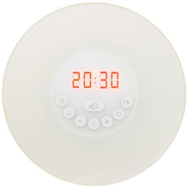 auvisio Lichtwecker: Wake-up-Licht-Radio-Wecker m. Sonnenaufgangs-Simulation, Naturtönen (Wecker mit Licht und Naturklängen, Wake Up Light, Geschenkideen)