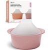 MOYUUM Silicone Microwave Steamer Large Violet 800ml Made in Korea