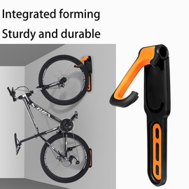 NINGVIHE Bike Wall Mount,Bike Rack,Bike Storage,Bike Wall Hanger,Heavy Duty Bike Wall Mount Rack for Storage (Black Orange)