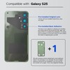 GREEN FUSION Compatible with Galaxy S25 Back Glass Cover Replacement,