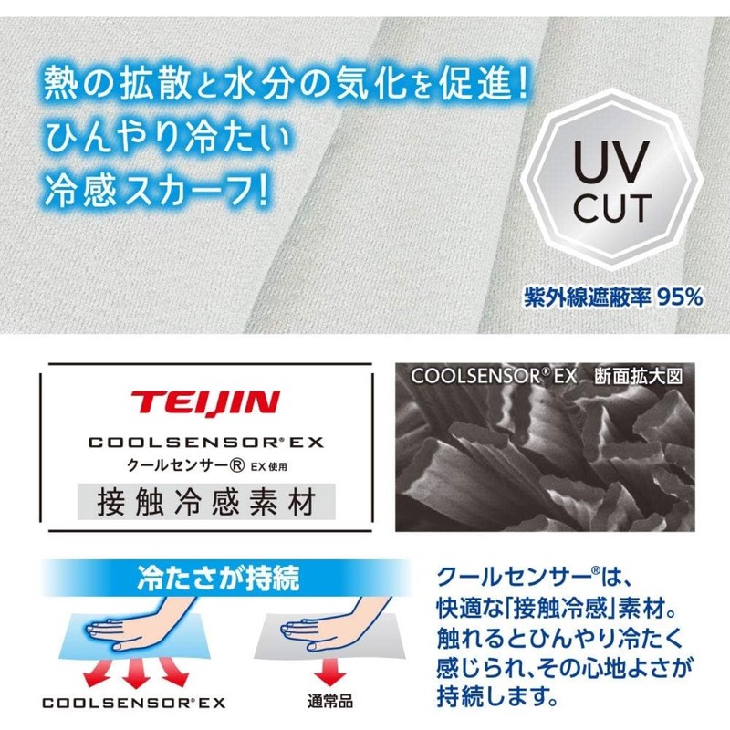 Icenon Super Cold Scarf, Sumikko Gurashi, For Children, Cooling, Contact