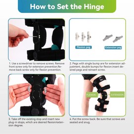 OA Unloader Knee Brace for Osteoarthritis ACL Functional Knee Brace for Ligament Injuries Double Upright Unloader Knee Support for PCL Bone-on-Bone Pain Arthritis Knee Joint Pain (Right, X-Large)