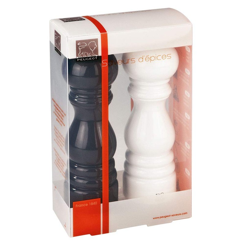 Peugeot Paris Duo Salt and Pepper Mill 18 cm Black/White