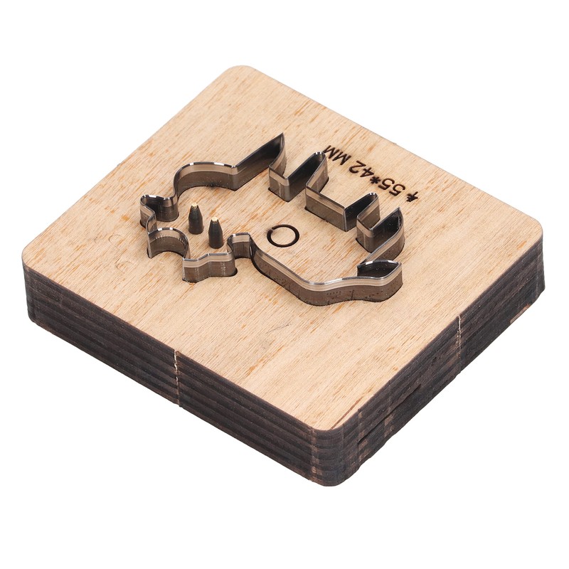 Cutting Die Cow Shape 55x42mm Leather Punching Mold Alloy Steel