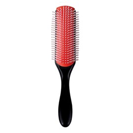LATRAT 1 Piece 9 Row Styling Hair Brush Cushion Brush Nylon Bristles Hair Brush with Antistatic Rubber Pad for Women Men Detangling Thick Curls Hair Salon