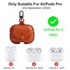 Gipoowaa Leather Case, Compatible with AirPods, Case with Clip, Front