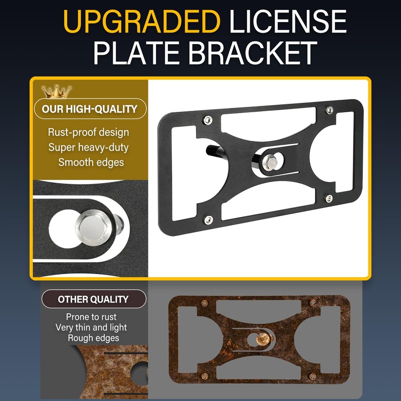 No Drill License Plate Holder Compatible with Hyundai Tucson 2010-2021