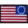 Betsy Ross Flag Patch with Hook & Loop Reverse Left