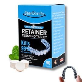 SteriSmile SteriSmile Dental Cleaning Tablets - 3-Month Supply for Invisalign, Retainers, Dentures & All Dental Appliances - Fast-Acting & Ultra-Powerful Cleaner