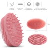Cepillo Corporal de Silicona y Estropajo Exfoliante Rosa (Set de