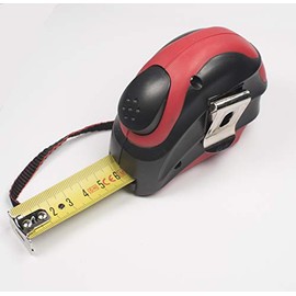 Tape Measure 3 m, 5 m or 7.5 m Rubber and Plastic Autolock and Belt Clip Tape Measure Roll Meter (5 m x 19 mm)