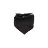 EechicSpace Polyester Dog Bandana Black Dog Scarf for Small Medium Large Pets
