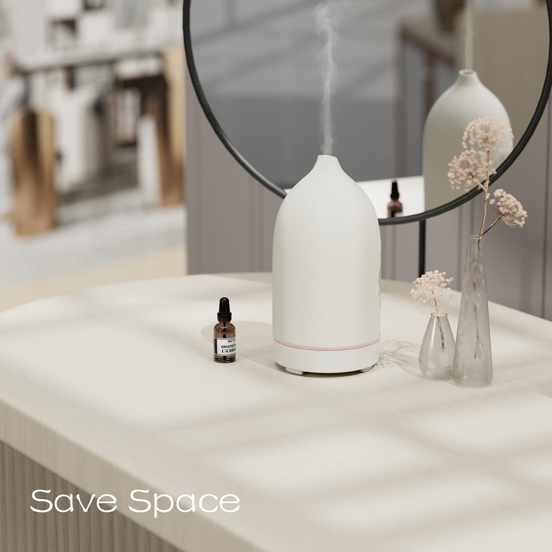 Essential Oil Diffusers,Handmade Ceramic Aromatherapy Diffuser for Room and 9