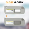 Left Driver Right Passenger Side Grey Sun Visor Fit for